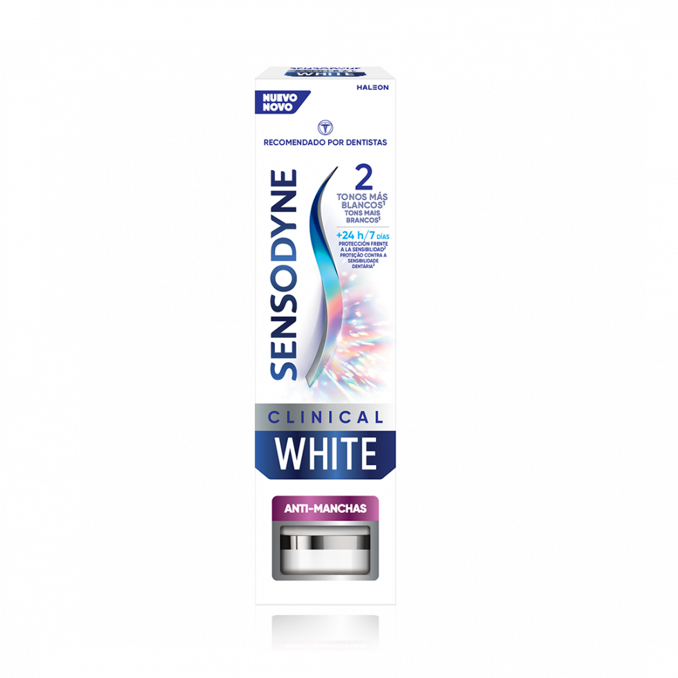 Sensodyne Clinical White Frontal Cartón Anti Manchas