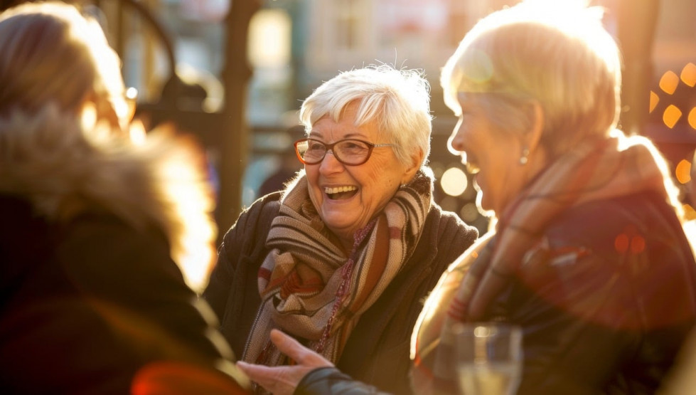 Mayores ancianos sonrisa Sermade